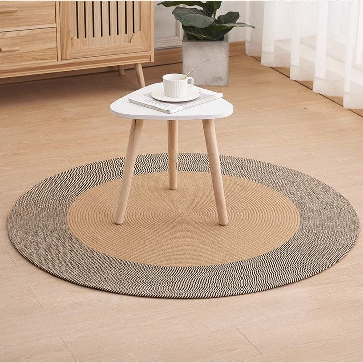 Nordic Handwoven Durable Cat Scratch Mat Rug with Fringe