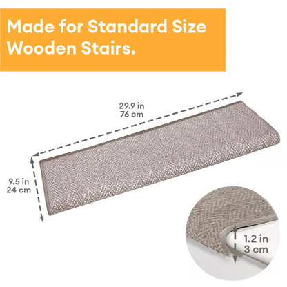 Herringbone Wear-Resistant Stair Protection Tape Free Carpet Stair Treads