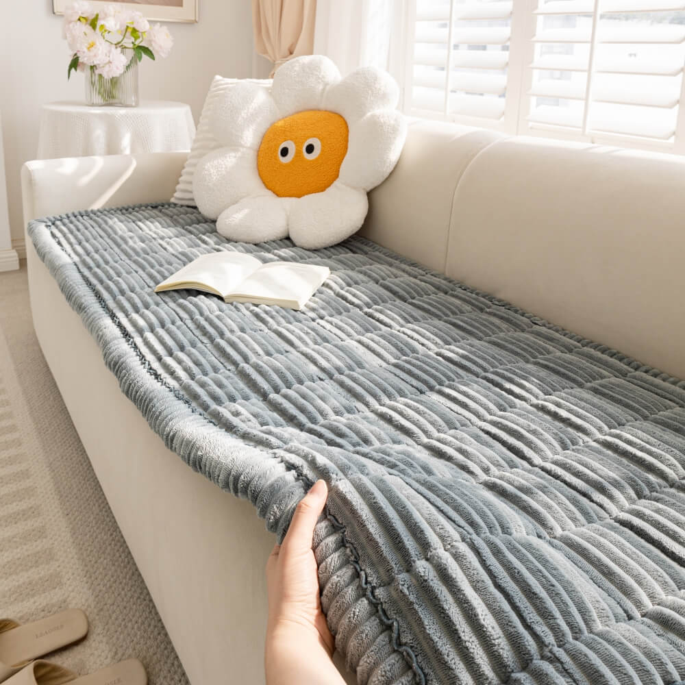Lazy Soft Flannel Breathable Pet Mat Non-slip One-Piece Couch Covers