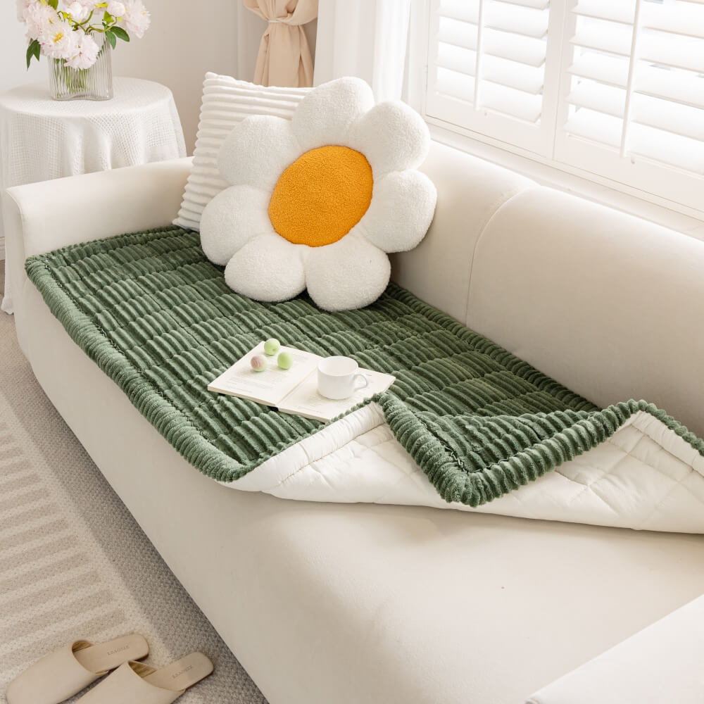 Lazy Soft Flannel Breathable Pet Mat Non-slip One-Piece Couch Covers