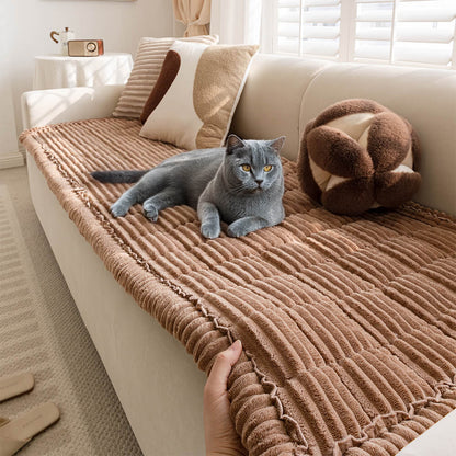Lazy Soft Flannel Breathable Pet Mat Non-slip One-Piece Couch Covers