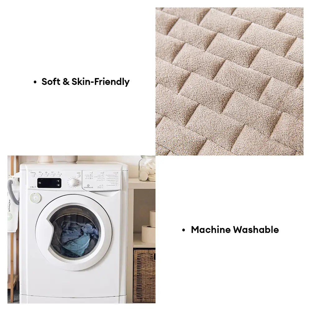 One-Piece Plush Scratch-Resistant Large Couch Covers with Elastic Straps